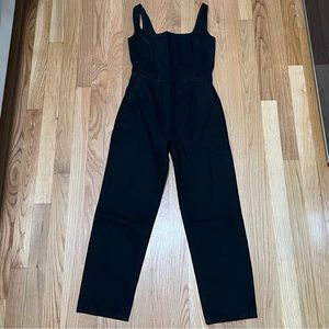 ASOS black denim jumpsuit